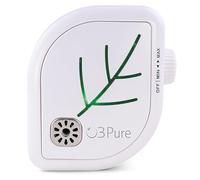 O3 Pure Leaf - Deodorante per ambienti da parete, per camera da letto, cucina, fumo, mini generatore di ozono e ionizzatore regolabile, il deodorante perfetto per ufficio, camera da letto, cucina