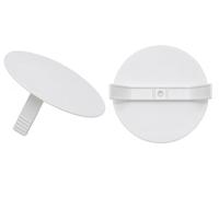 O4L Tappo a molla, bianco, rotondo, Ø 85 mm, per scatole da incasso Ø 70 mm, 5 pezzi