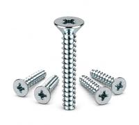 O4L Viti per interruttori a incasso, a testa svasata, a croce, 3,2 x 40 mm, 100 pezzi