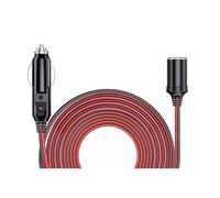 O52CS - Cavo di prolunga KFZ da 1 m per accendisigari, 12 V/24 V, robusto cavo di alimentazione per auto, camion, caricabatterie, adattatore con presa e spina, ideale per dispositivi mobili