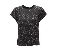 O6437 MAGLIA T-SHIRT DONNA MAXMARA STUDIO WOMAN SILK/COTTON BLACK