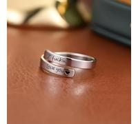 OAAO 3 Pezzi di Anelli E 1 Carta, Forma di Avvolgimento A Spirale, Lettering Regalo di Confessione, Adatto per Coppie per Fare L'Amore E Anniversario.