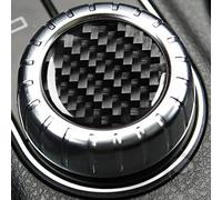 OAD Copertura per pomello centrale multimediale in fibra di carbonio, accessorio per interni auto, per Mercedes-Benz CLA GLA C117 X156 2014-2019 (nero)