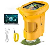 OAEBLLE Microscopio per Bambini 1000X con Schermo 2.4″ e Video 4K, Kit Scientifico Educativo con Luce LED e USB, Ideale come Regalo di Natale o Compleanno, Gioco STEM per Scuola Primaria (3-12 Anni)