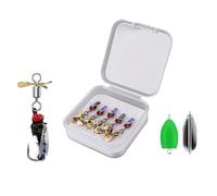 OAEPG 5Pcs Fly Fishing Baits, Double Hook Topwater Lures with Sharpened Hooks for Trout Salmon Fishing Fly Fishing Fly Topwater Baits Hook