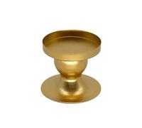 OAEPG Base di visualizzazione in metallo Candelabri rotondi Nero/Oro Supporto decorativo Base in ferro per feste Pratici candelieri in ferro nero/oro