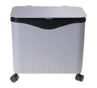 OAEPG Durability Waste Container with Modern Look Feet Wheel Perfect for Household Cleanliness in Various Indoor Space Portable Trash Can