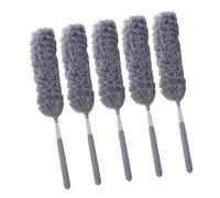 OAEPG Extendable Fiber Dusters Telescopic Long Handle Bendable Head Cleaner Brush for High Ceiling And Tight Space Cleaning Bendable Head Remover