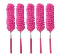 OAEPG Extendable Fiber Dusters Telescopic Long Handle Bendable Head Cleaner Brush for High Ceiling And Tight Space Cleaning Bendable Head Remover