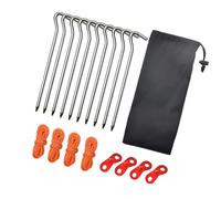OAEPG Heavy Type Iron Camping Tent Pegs Durability Rusts Resistant Tent Ground Stakes for Beach or Mountain Use Windproofed Tent Pegs