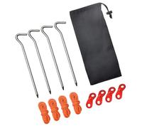 OAEPG Heavy Type Iron Camping Tent Pegs Durability Rusts Resistant Tent Ground Stakes for Beach or Mountain Use Windproofed Tent Pegs