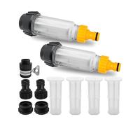 OAEPG Water Filter Garden Hose Set 2 Piece 3/4 inch Pre- Pump with 5 Quick Adapter + 4 Insert Water Pre Filter Pump