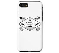 Oahu Polinesia Tartarughe di Mare Hawaii Palme Mari del Sud Custodia per iPhone SE (2020) / 7/8