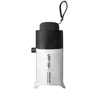 OAICIA Ombrello Pioggia Pieghevole Ombrelli da Viaggio mini Ombrello da Borsa Ombrellino Protezione UV Ultraleggero per Uomini, Bambini, Donne - Bianco