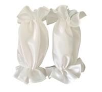 OAJABBGE 1 Paio Guanti Da Sposa In Raso Comode Maniche Eleganti Maniche Traspiranti Per Cerimonie Nuziali E Servizi Fotografici Guanti Morbidi E Confortevoli