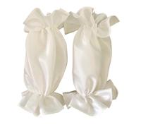 OAJABBGE 1 Paio Guanti Da Sposa In Raso Comode Maniche Eleganti Maniche Traspiranti Per Cerimonie Nuziali E Servizi Fotografici Guanti Morbidi E Confortevoli