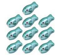 OAJABBGE 10 Ceramica Dipinta A Mano con Ciondolo A Forma Pesce Perline Sciolte Colorate per Braccialetti Catena del Telefono Accessori per Gioielli Perline Pesce A Doppia Faccia Catene del