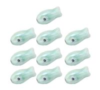 OAJABBGE 10 Ceramica Dipinta A Mano con Ciondolo A Forma Pesce Perline Sciolte Colorate per Braccialetti Catena del Telefono Accessori per Gioielli Perline Pesce A Doppia Faccia Catene del