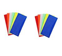 OAJABBGE 12 Strisce Decorative Riflettenti Sicurezza Notturne Per Biciclette Adesivi Cerchioni Riflettore Ciclismo Strisce Decorative Sicurezza Notturne Biciclette Facili Da Installare