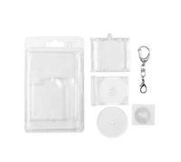 OAJABBGE Acrylic Disc Hanging Charm Disc Keychain Keyring Frame Key Chains Couple Anniversary Graduation Gift Hanging Charm Keychain Holder