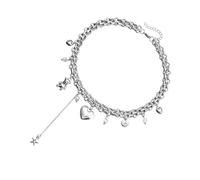 OAJABBGE Bracciale Alla Con Ciondolo A Forma Orso A Forma Cuore Materiali Robusti In Lega Comodo Per Personalizzare Stili Braccialetto Per Abiti Da Festa