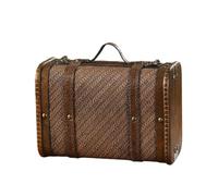 OAJABBGE Elegante Scatola Portaoggetti in Stile Europeo Robusta Custodia da Viaggio in Pelle con Ampio Spazio per Personalizzare Oggetti Organizzazione del Baule in Pelle