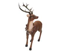 OAJABBGE Figurine Renne Natale Decorazioni Figure Cervi in Piedi Modello Animale Cervo per La Casa Armadietto del Vino Decorazioni per La Tavola Figurine Renne Natale