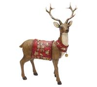 OAJABBGE Figurine Renne Natale Decorazioni Figure Cervi in Piedi Modello Animale Cervo per La Casa Armadietto del Vino Decorazioni per La Tavola Figurine Renne Natale