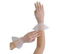 OAJABBGE Guanti Da Perforazione Con Per Accessori Sposa Pizzo Trasparente Per Eventi A Tema Guanti