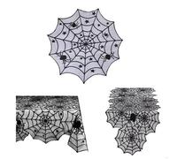 OAJABBGE Halloween Decorations Tablecloth And Lamp Cover Set for Dining Table Mantels Bedside Light Holiday Party Centerpieces Party Table Accessories