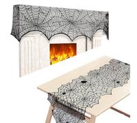 OAJABBGE Halloween Decorations Tablecloth And Lamp Cover Set for Dining Table Mantels Bedside Light Holiday Party Centerpieces Party Table Accessories