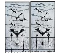 OAJABBGE Halloween Decorations Tablecloth And Lamp Cover Set for Dining Table Mantels Bedside Light Holiday Party Centerpieces Party Table Accessories