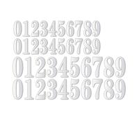 OAJABBGE Numero adesivo riflettente ad alta visibilità robusto riflettente numero di lettere Set di decalcomanie per adesivi trasparenti di visibilità