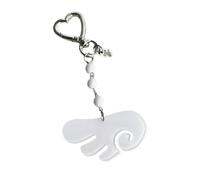 OAJABBGE Portachiavi Ispirato Alle D'angelo Robusta Decorazione Per Borsa Realizzata In Acrilico Per Un Regalo Alla Che Regala Un Elegante Ciondolo Portachiavi A Forma Angelo