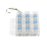 OAJABBGE Portachiavi Portatili A 9 Interruttori Giocattolo Tester Portachiavi Tattili per Alleviare Le Ansie Giocattolo da Ufficio E da Viaggio Regalo per Amanti della Tastiera