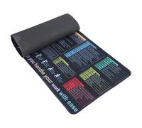 OAJABBGE Tappetino per Extra Large Tastiere con Scorciatoia Parole La Produttività in Ufficio E Appassionati Giochi Tappetino da Scrivania Impermeabile