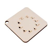 OAJABBGE Wood Knitting Needle Gauge And Ruler Knitters Square Measuring Tool Crochet Accessories Needle Knitters Wood