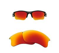 Oak&ban Lenti di ricambio polarizzate a specchio per Oakley Flak Jacket XLJ Sunglass-Multi Options, Rosso, Taglia unica