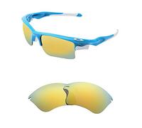 Oak&ban Lenti polarizzate di ricambio per occhiali da sole Oakley Fast Jacket XL, Dorato - Polarizzato, Oakley Fast Jacket XL