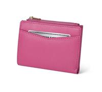 Oak Leathers Portafoglio in pelle da donna, piccolo portamonete RFID, porta carte di credito e documenti d'identità, regalo per donne, portafogli bifold, Rosa Nappa, S, Moderno