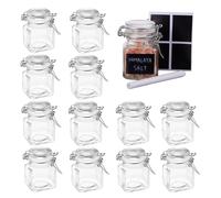 Oak & Steel -12 Pezzi Barattoli con Chiusura a Leva, 100 ml - Include 24 Etic 12