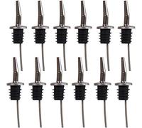 Oak & Steel - 12 Versatori per Bottiglie in Acciaio Inossidabile