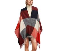 Oak & Tea Sciarpa invernale da donna, calda sciarpa scozzese, scialli al tatto in cashmere, sciarpa regalo per donne, Rosso, 200 x 60 cm