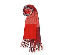 Oak & Tea Sciarpa invernale da donna, calda sciarpa scozzese, scialli al tatto in cashmere, sciarpa regalo per donne, Rosso, 200 x 60 cm