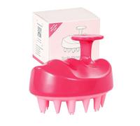 Oak & Tea Spazzola massaggiante in silicone per il cuoio capelluto, per shampoo, massaggio delicato della testa e del cuoio capelluto, esfoliante contro la forfora, stimola la crescita dei capelli