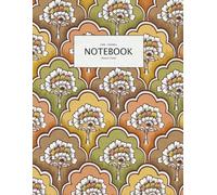Oak Tree Notebook - Bold Print design - Brown Orange Yellow Green - Paperback notebook - A4 - Lined Ruled 8mm - 8.5 x 11 inches: Beautiful A4 Notebook ... Pages, Matt Finish with bright clear colors