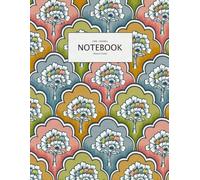 Oak Tree Notebook - Bold Print design - Pink Blue Orange Green - Paperback notebook - A4 - Lined Ruled 8mm - 8.5 x 11 inches: Beautiful A4 Notebook ... Pages, Matt Finish with bright clear colors