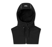 OAK25 Cappello Impermeabile Singolo per Donne e Uomini - Commute Hood - Sciarpa con Cappuccio e Zip - Cappello Antipioggia & Riflettente - Berretto Foderato per l'Autunno e l'inverno