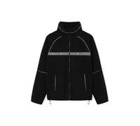 OAK25 Giacca in Pile Teddy Donna e Uomo Nero - Everyday Fleece - Giacca Invernale Sherpa Unisex per l'Autunno e l'Inverno - Giubbotto Teddy con Dettagli Riflettenti - Felpa in Pile con Zip