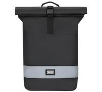 OAK25 Zaino Donna e Uomo Nero - Every Day Rolltop - Zaino da Bici Riflettente - Alta Visibilità e Sicurezza - Zaino da Ciclismo con Scomparto per Laptop - Repellente all'Acqua